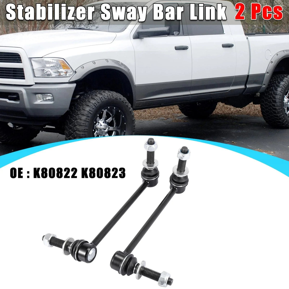2pcs Front Suspension Sway Bar End Link K80822 4895482AA for Chrysler 300 (2005–2019)
