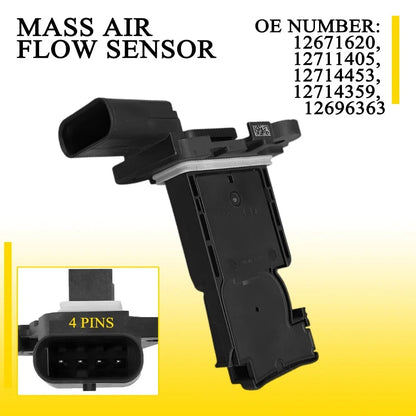 Mass Air Flow Sensor 4 Pins 12714453 for 2020-2021 Cadillac CT5 V6 3.0L