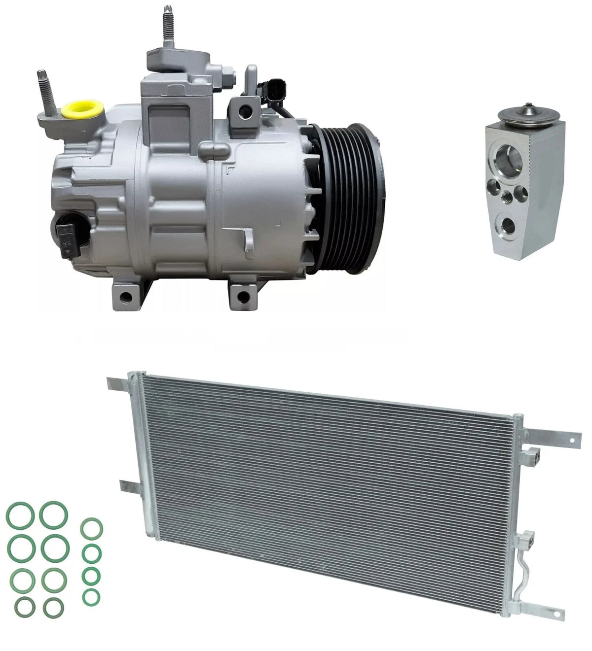 AC Compressor Kit With Condenser for Ford F-550 Super Duty (2022–2022)