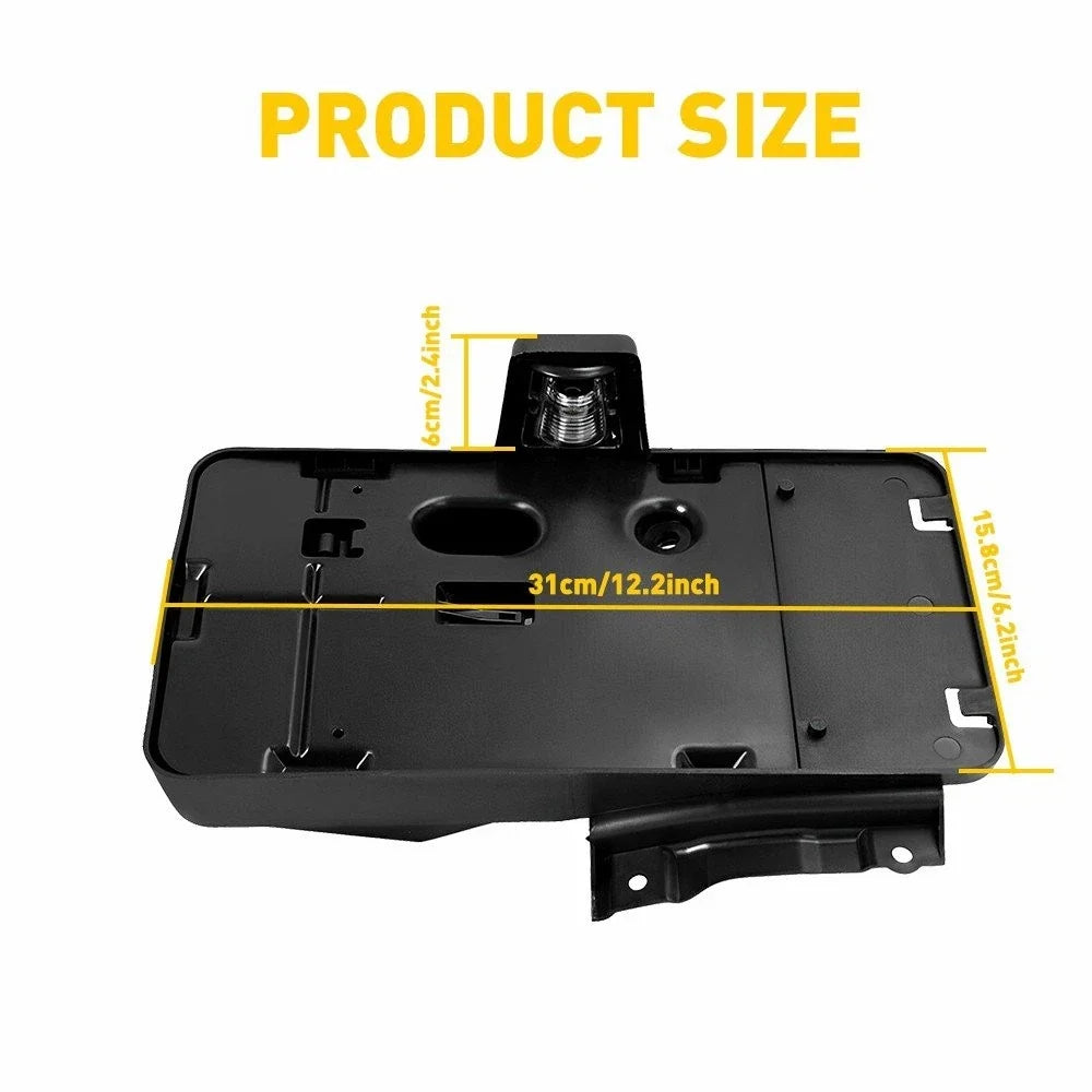 Rear License Plate Holder with Light for Jeep Wrangler JK JKU 2007-2018