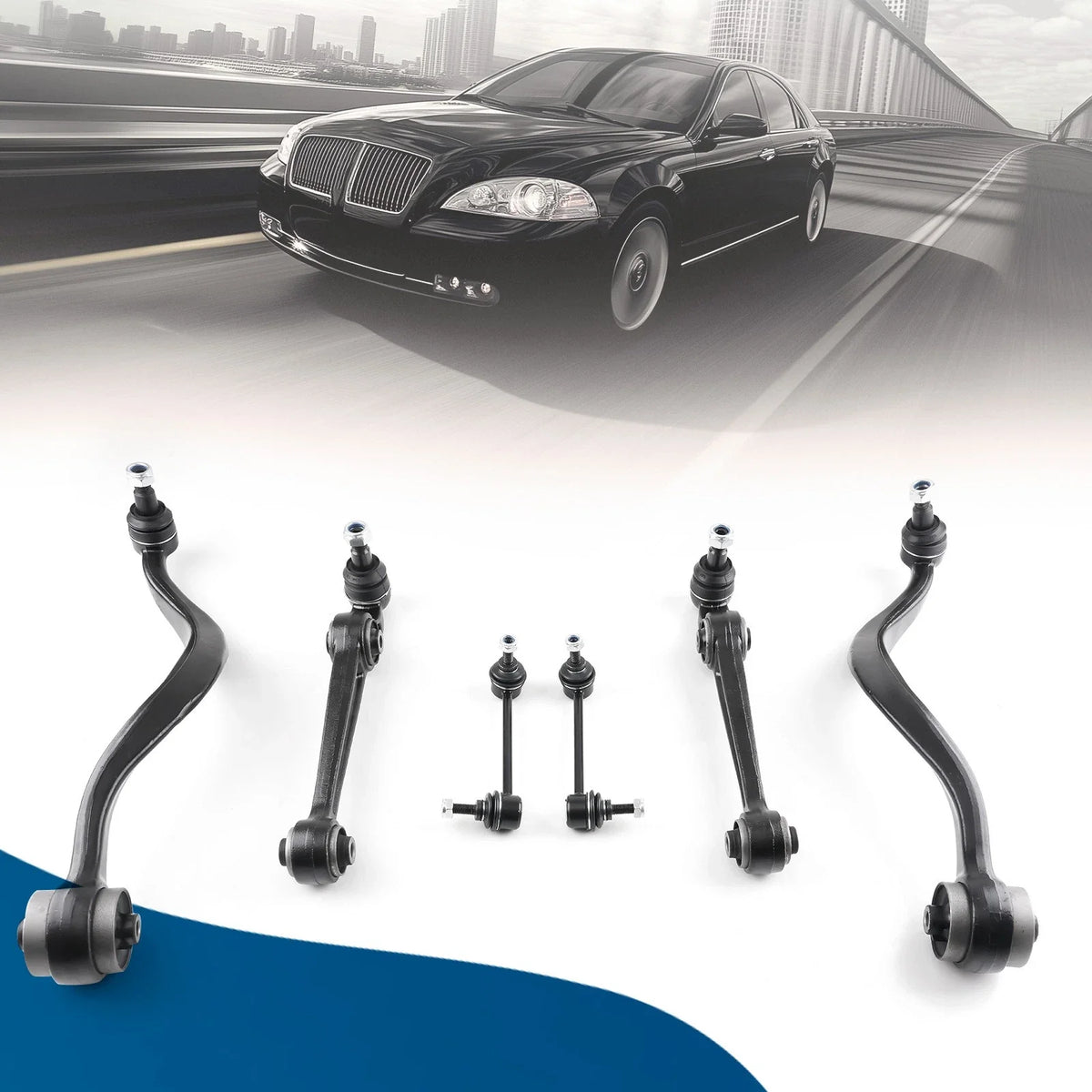 2006 Ford Fusion 6x Front Lower Control Arms Kit for Lincoln Zephyr Milan
