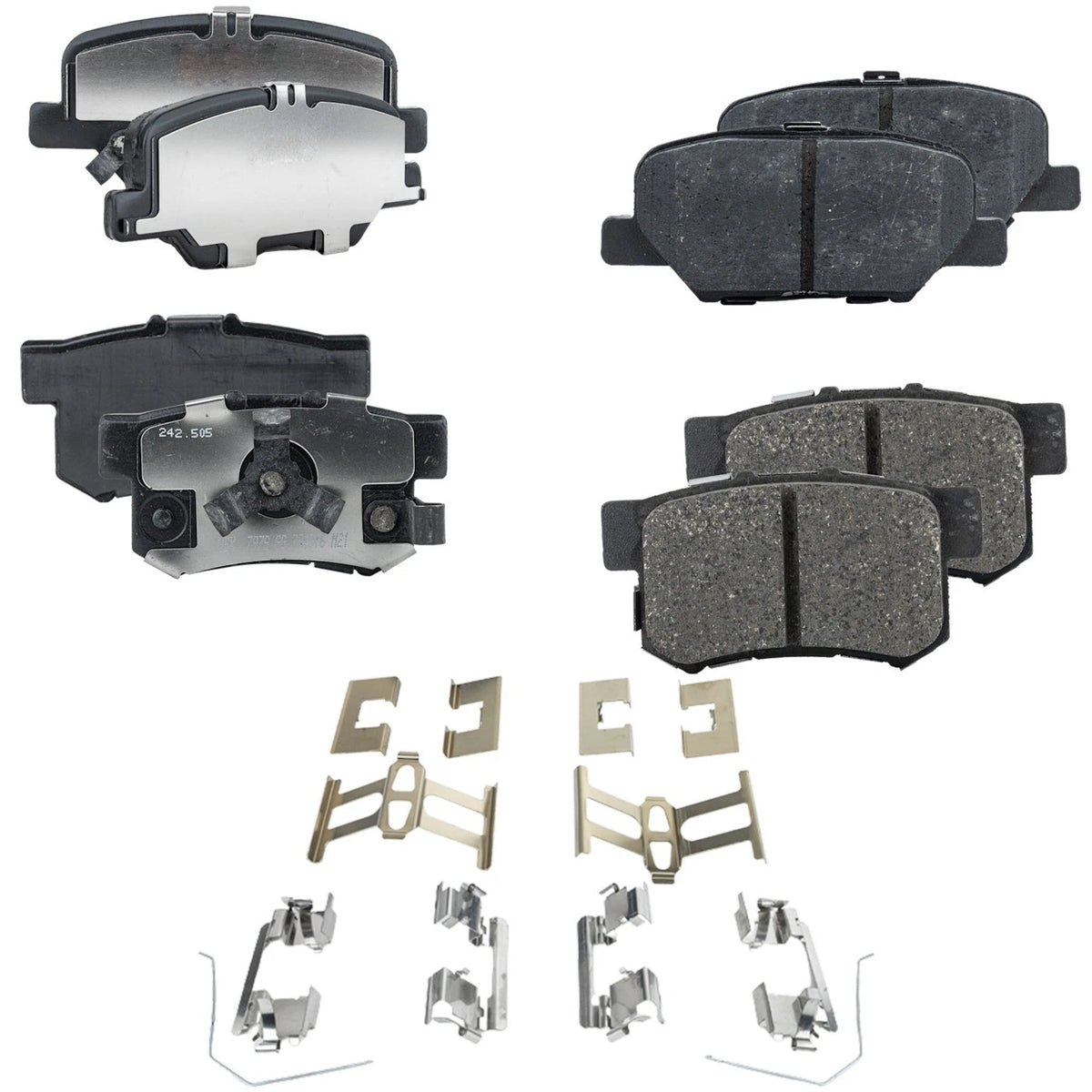 Set of 4 Ceramic Brake Pads for Acura RDX (2013–2018)