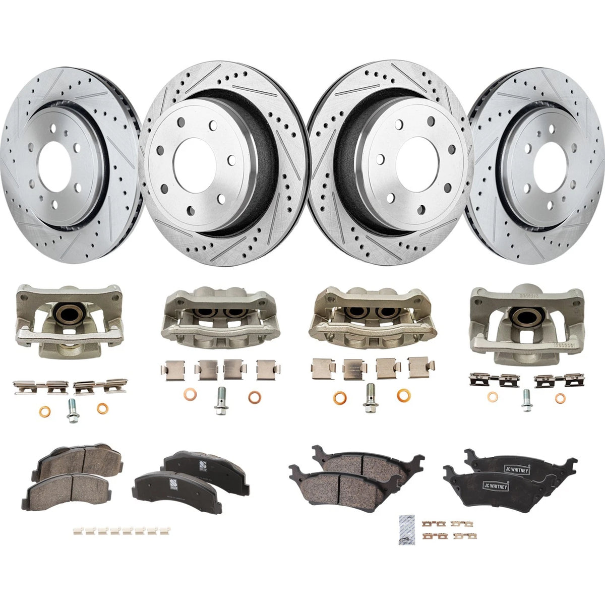 Set of 4 Brake Kit with Calipers for Ford F-150 (2012–2014)