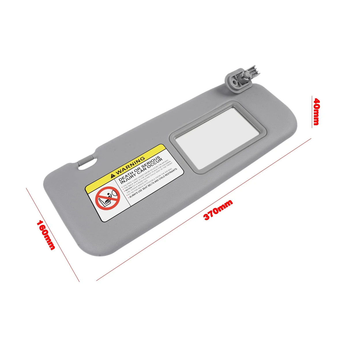 Front Passenger Sun Visor for Hyundai Accent (2011–2015) 852201R000 Gray Right