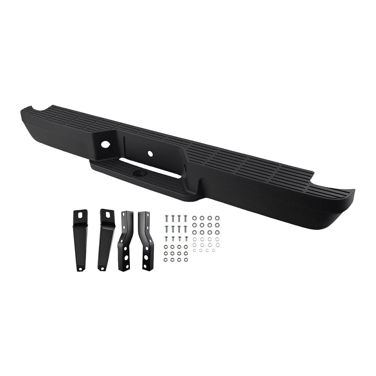Rear Bumper Assembly - Black Steel Bolt-On for Ford Ranger 1993-2011
