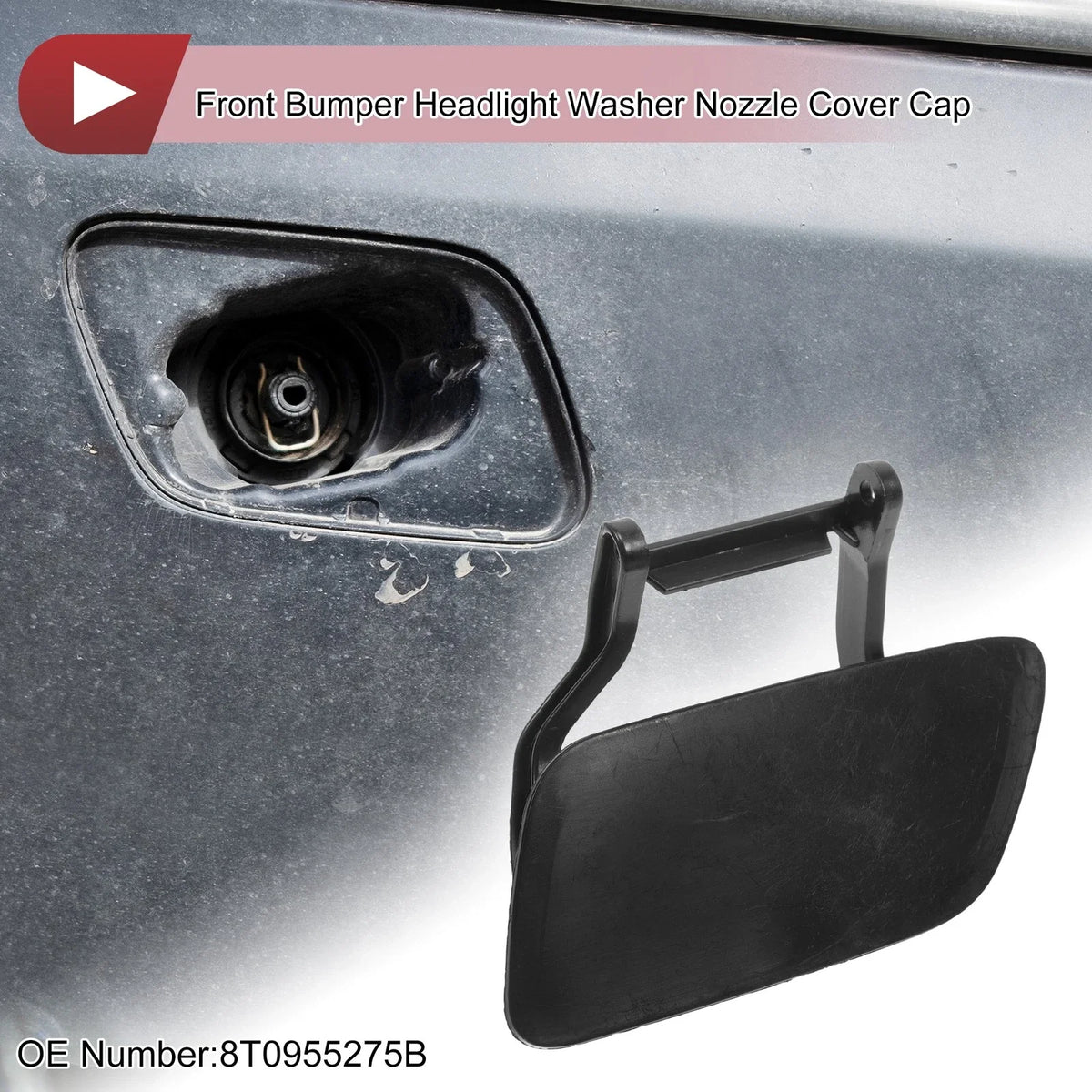 Front Left Washer Nozzle Cover Cap No. 8T0955275B for Audi A5 (2012–2017)