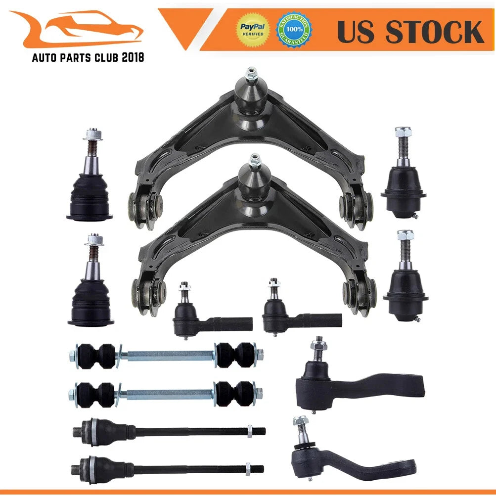 14-Pc Complete Front Suspension Kit for Chevy GMC Trucks 1500 HD