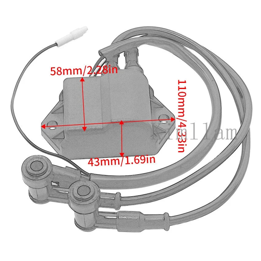 Ignition Coil Set of 2 for Polaris NOR Trail Indy 340 (1980–1983) 3083723 3083601