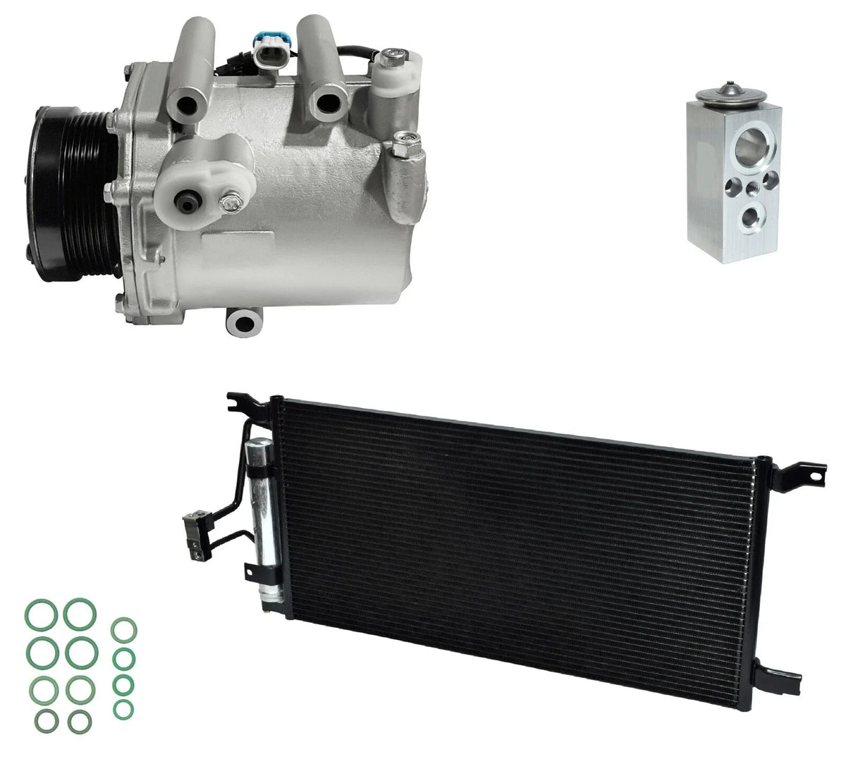 AC Compressor Kit With Condenser for Oldsmobile Silhouette 3.4L (2001–2004)
