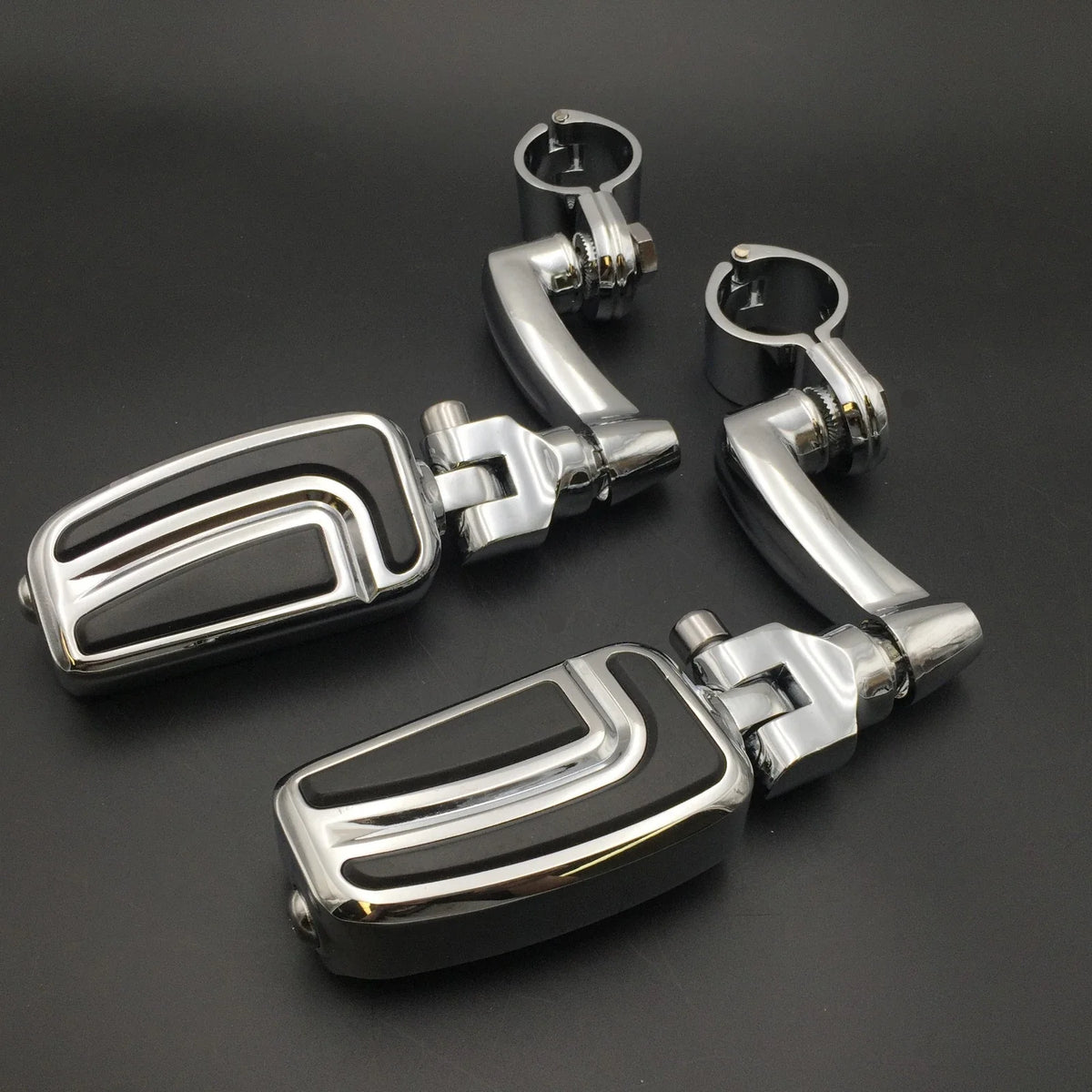 AirFlow Foot Pegs 25mm Chrome for Honda VTX1300 Shadow GoldWing Valkyrie