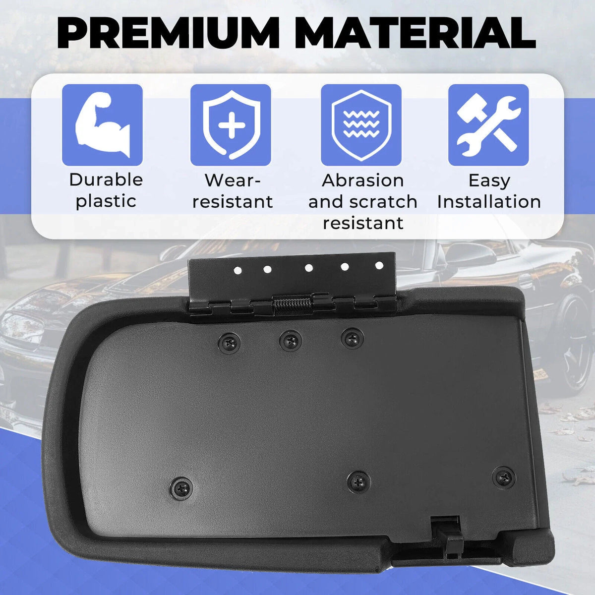 Armrest Console Door Lid for Camaro Firebird 1997-2002 Ebony Black