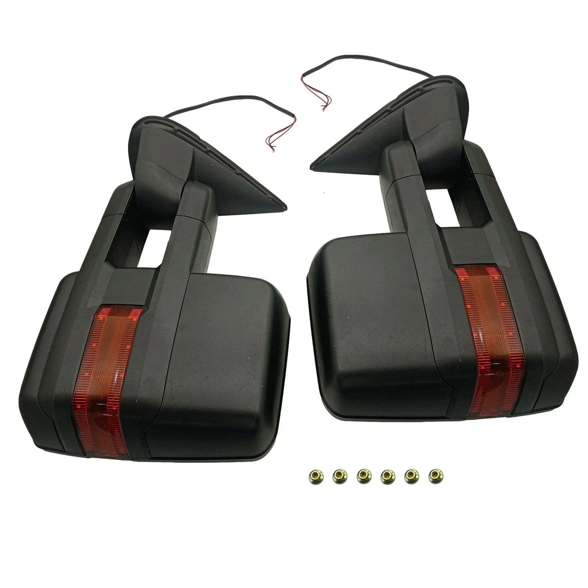 Pair Manual Towing Mirrors for Chevy Silverado 1500 GMC Sierra 1500 2500 3500 (2007–2018)