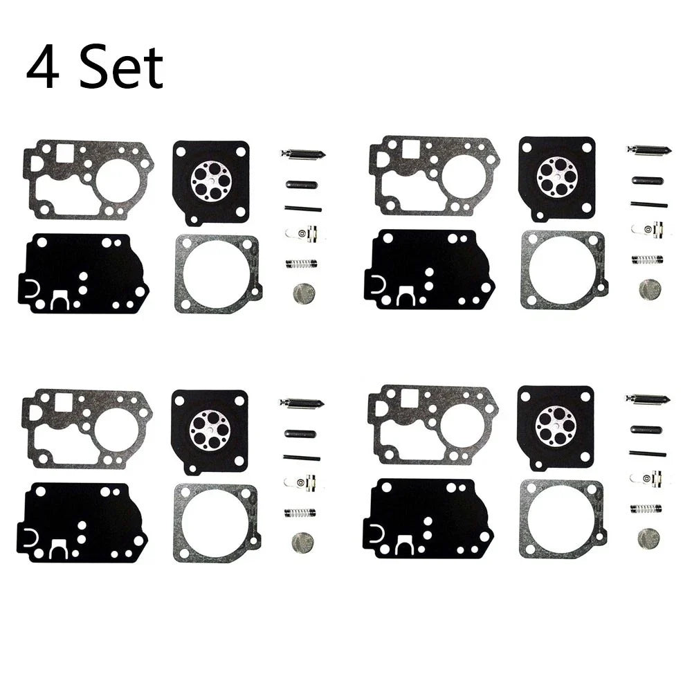 Set of 4 Carburetor Gasket Repair Kit for Zama RB-142, Homelite C1U-W32, C1U-W32A