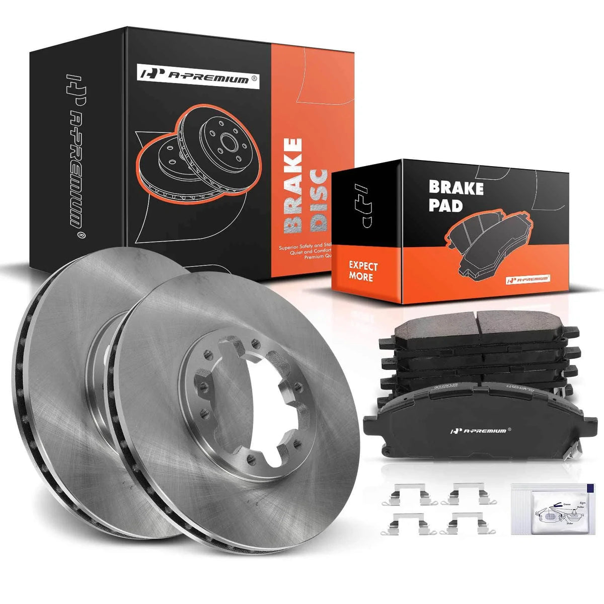 Front Disc Brake Rotors & Ceramic Pads for Nissan Pathfinder (1996–1998)