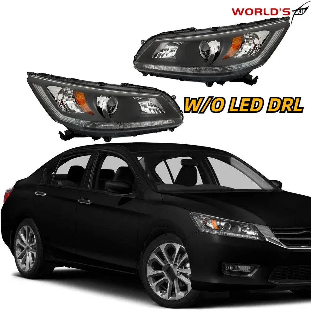 Headlight Headlamps for Honda Accord (2013–2015) Halogen Right + Left Pair