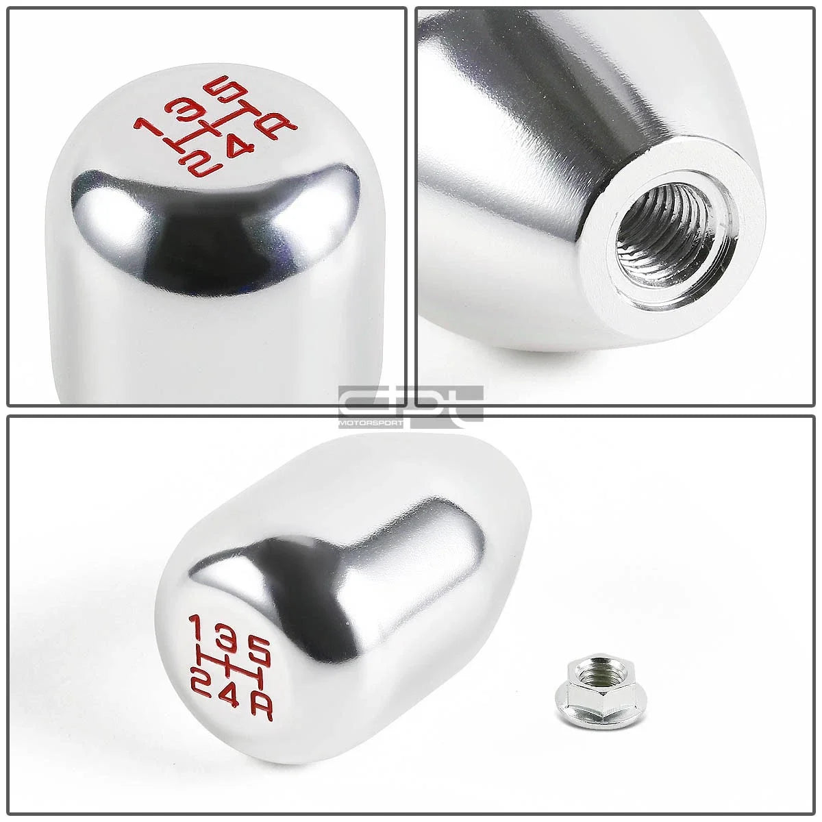 Silver Racing Manual 5-Speed Shift Knob for Honda Civic/CRX Acura Integra (1988–2000)