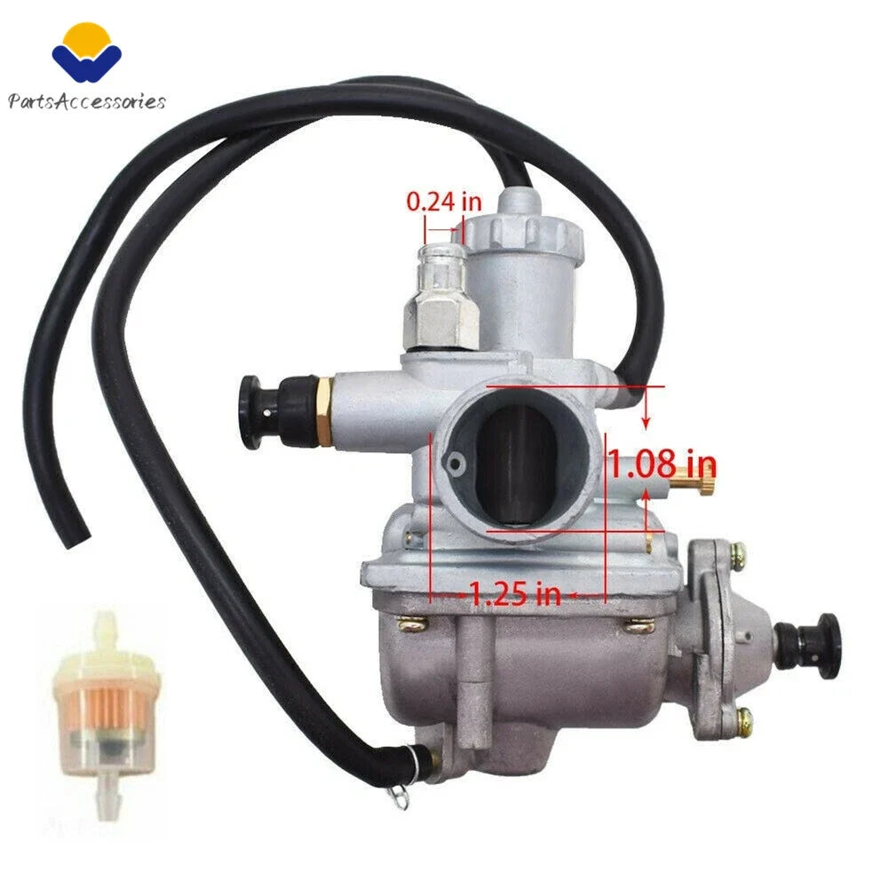 Carburetor & Choke Cable for Suzuki Quadrunner 125 185 ALT185 ALT125 LT125 (1985–1995)