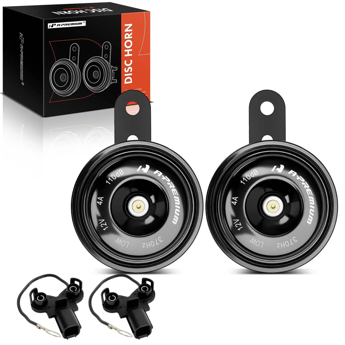 2Pcs Metal Disc Horn with Connectors for Honda CR-V Civic Fit Acura