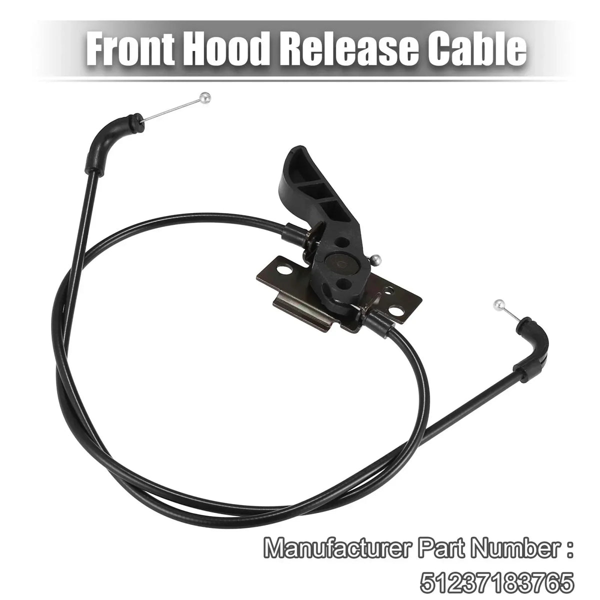 Front Cable for Hood Release in BMW 528i 535i 530i 760Li