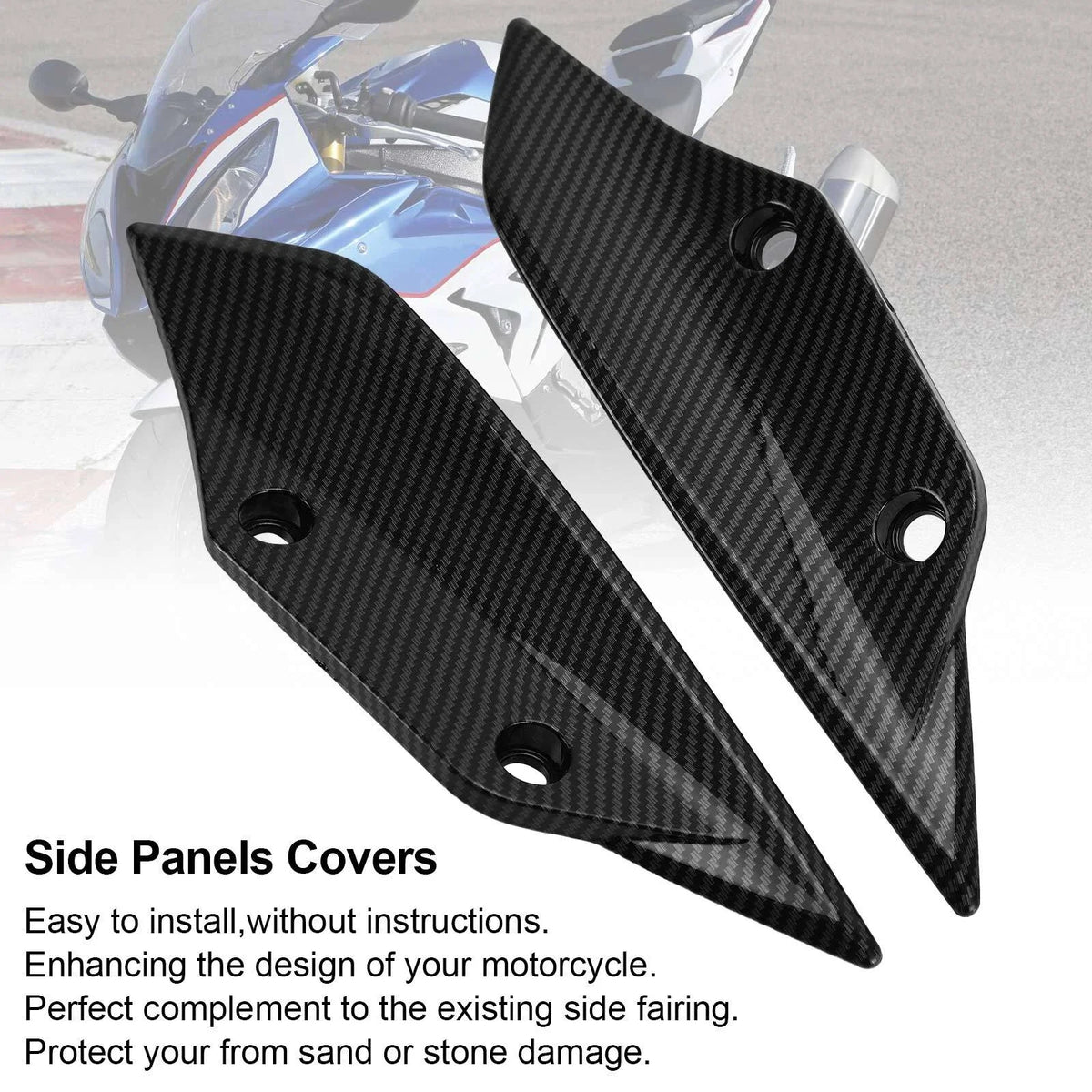 Carbon Side Trim Insert Cover Panel for S1000RR - BMW (2009–2014)