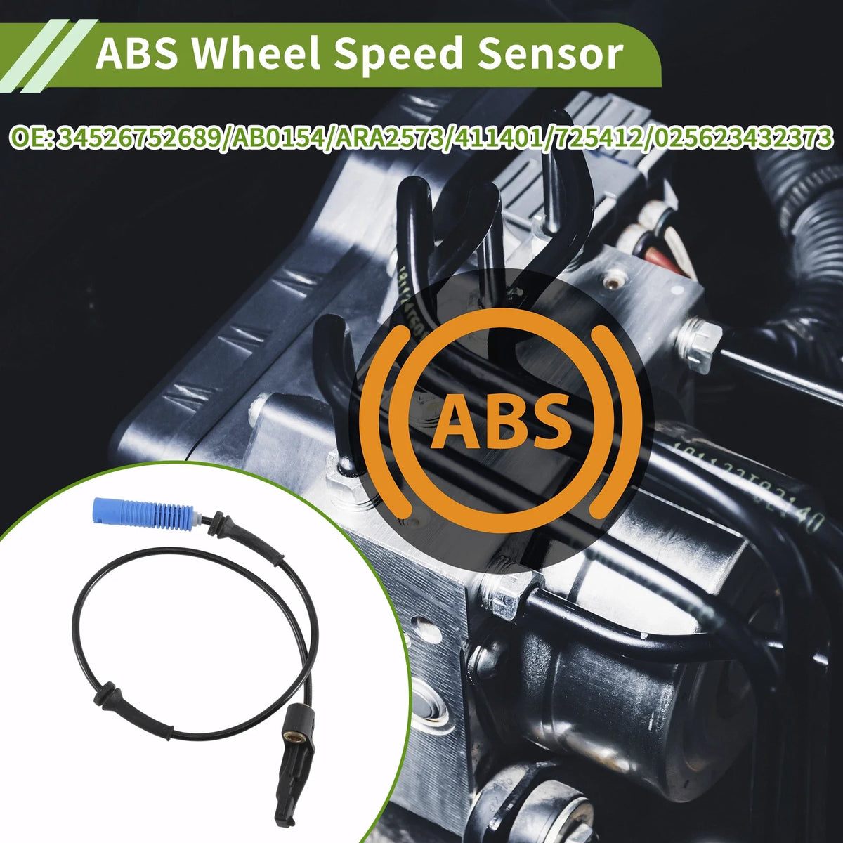 ABS Wheel Speed Sensor No. 34526752689/AB0154 for BMW Z3 (2001–2002)