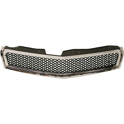 Grille for Chevrolet Traverse (2009–2012) Upper Chrome Shell w/ Black Insert