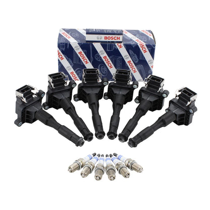 6 Ignition Coils and Spark Plugs for BMW E36 E39 E46 (1998-2006)