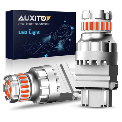 2X AUXITO 3157 LED Brake Tail Turn Signal Bulb Red for