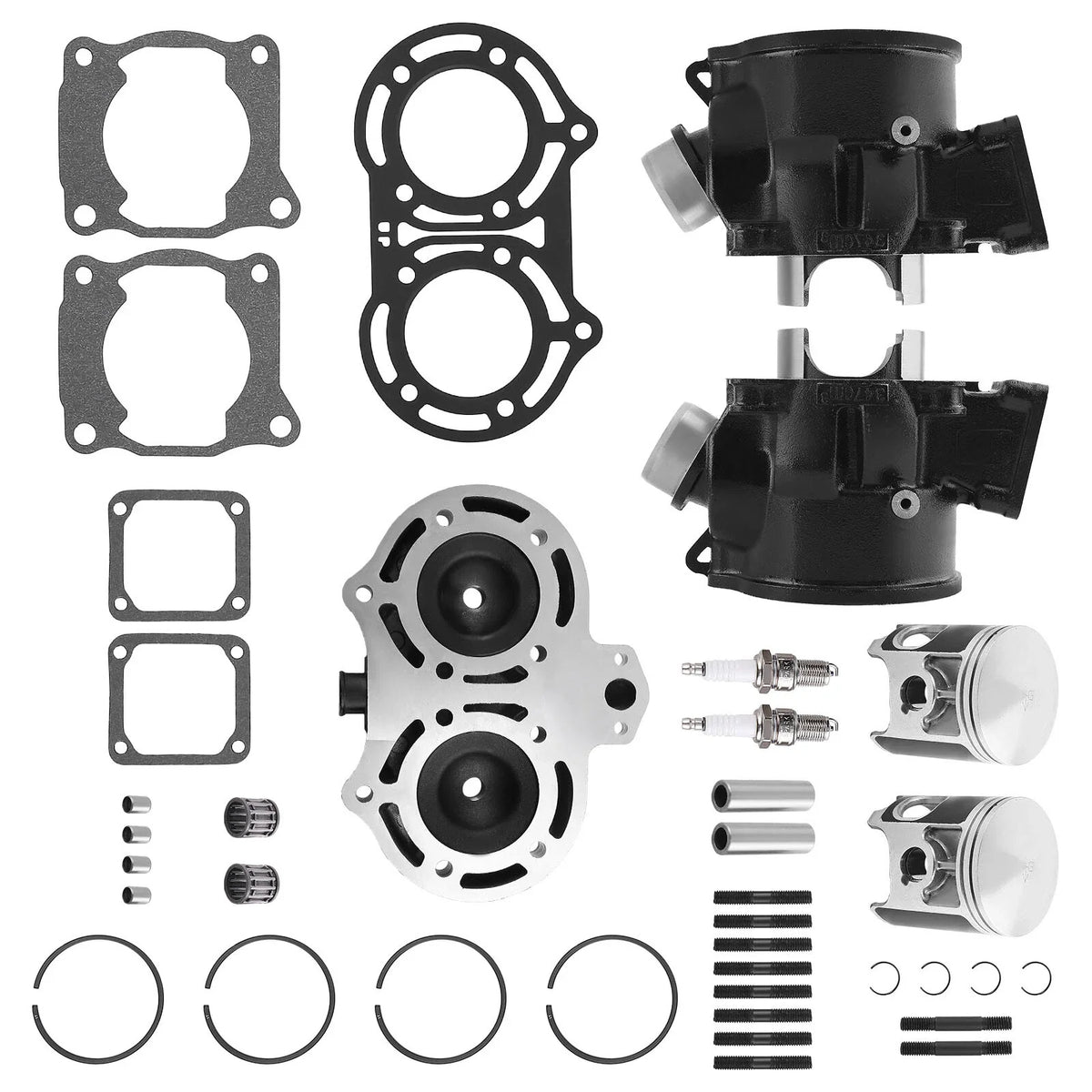 Cylinder Head, Piston & Gasket Top End Rebuild Kit for Yamaha Banshee 350