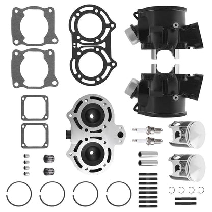 Cylinder Head, Piston & Gasket Top End Rebuild Kit for Yamaha Banshee 350