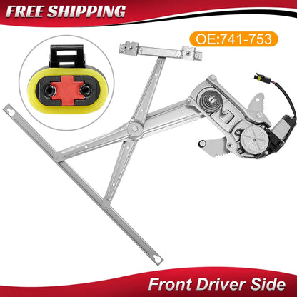 Window Regulator Assembly with Motor for Dodge Ram 1500 Front Left 1994-2001