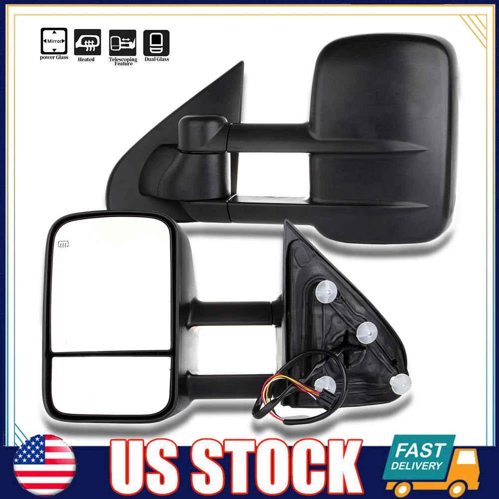 Power Heated Towing Mirrors for Silverado Sierra Tahoe (2014–2018) Pair