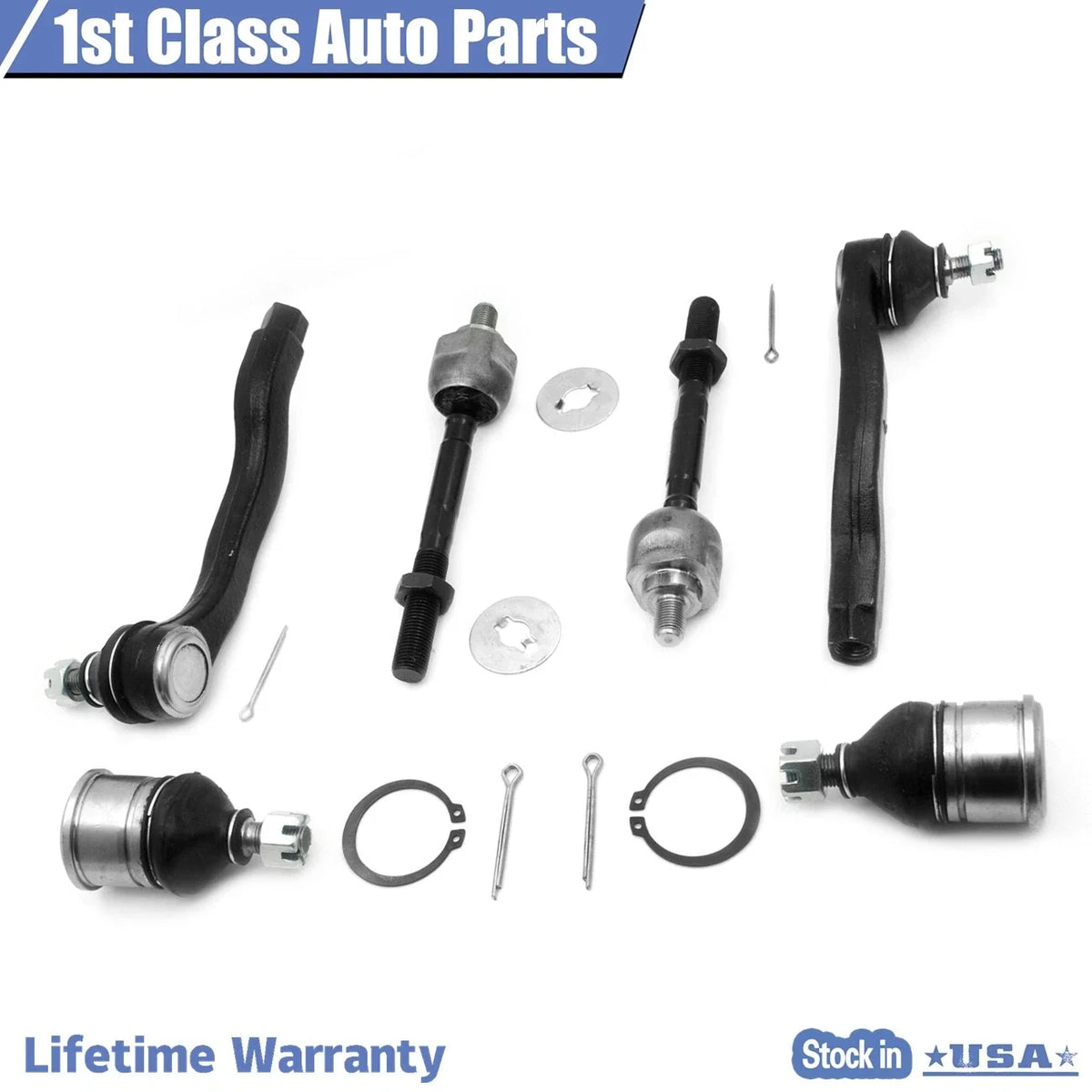Set of 2 Front Suspension Lower Ball Joints for Honda Civic (1996–2000)