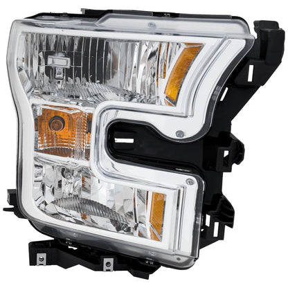 Passenger Side Headlight for Ford F-150 (2015–2017) Halogen with Bulb CAPA