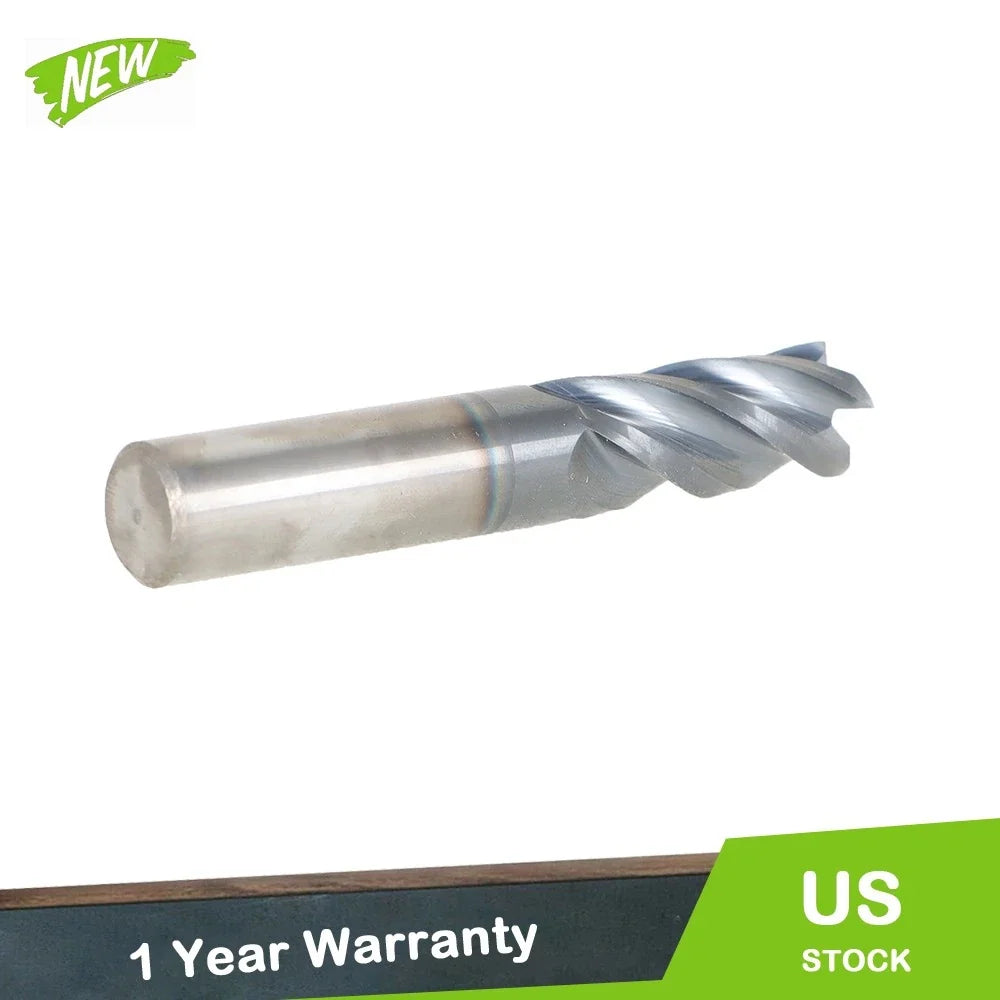 Carbide End Mill 1/2" 4 Flute for Precision Cutting (3" Overall Length)
