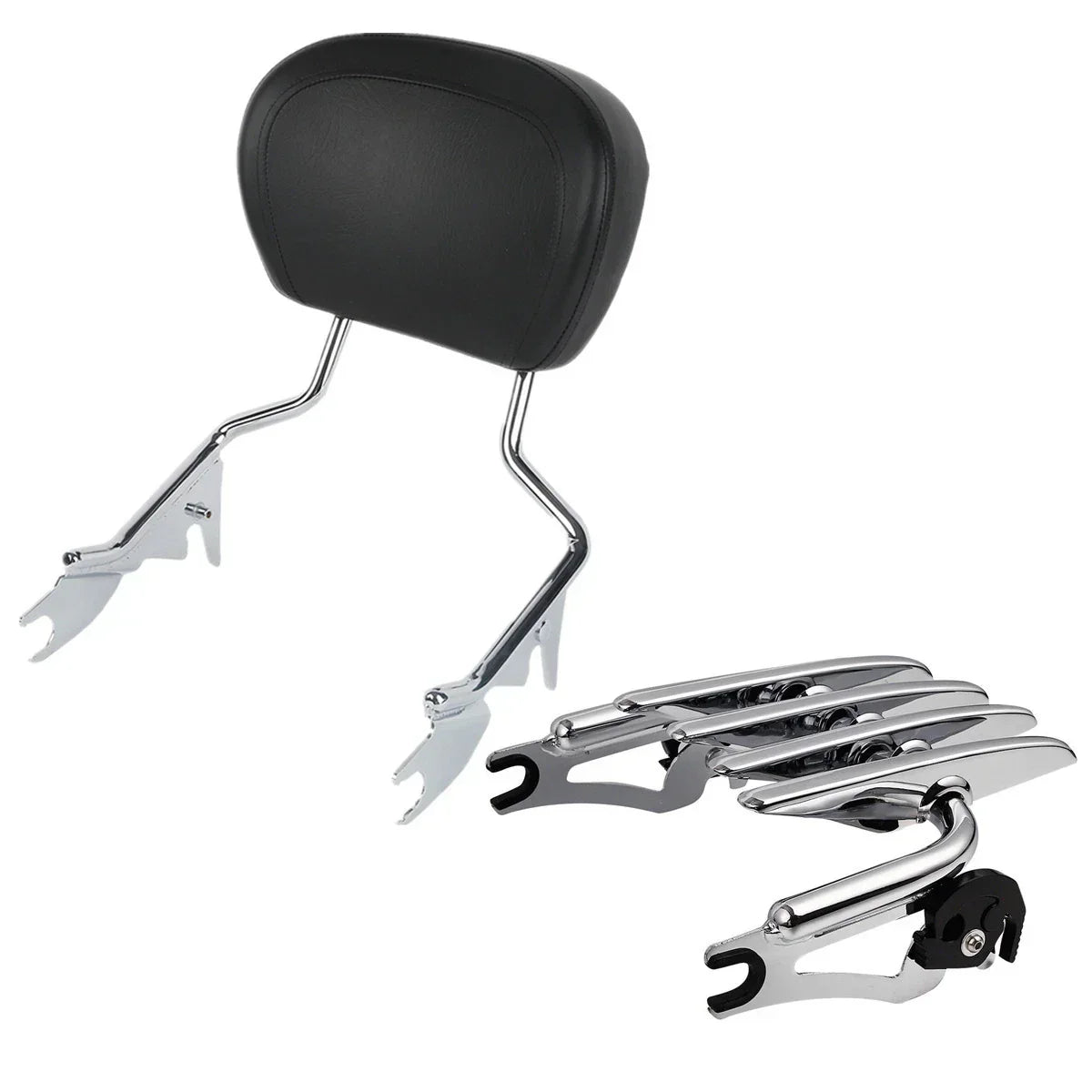 Luggage Rack & Backrest Sissy Bar for Harley Road King 09-25