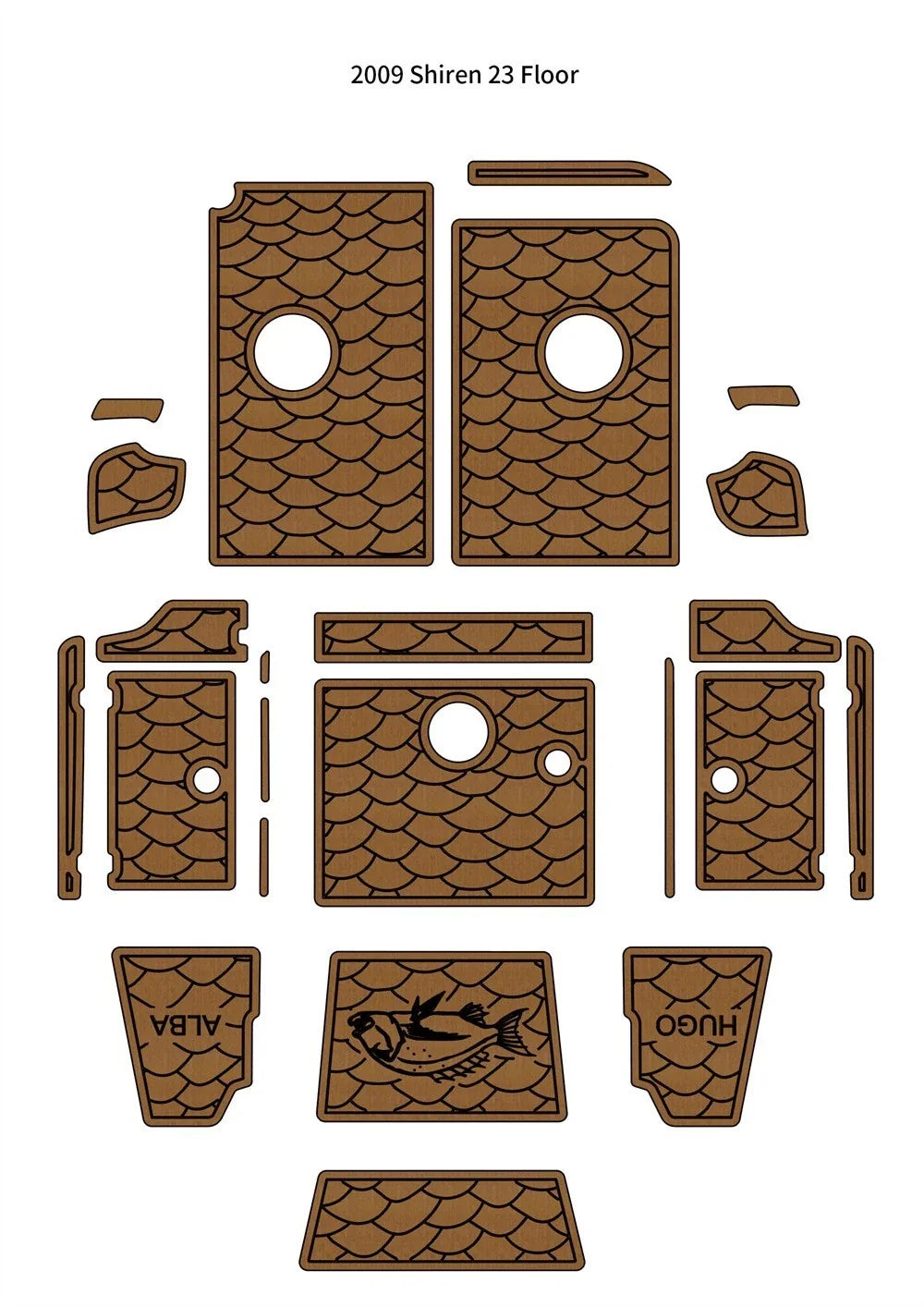 EVA Foam Cockpit Floor Mat for Shiren 23 (2009)