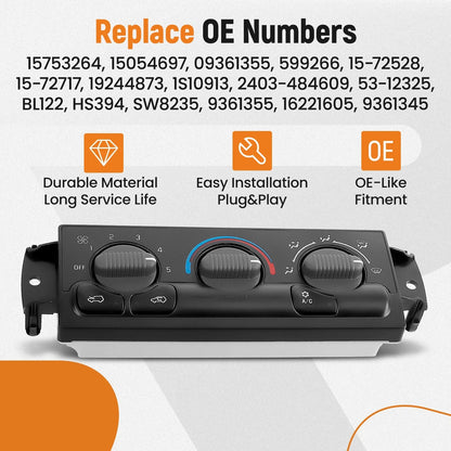 2002 Chevy Silverado Avalanche AC Climate Control Module 599-266