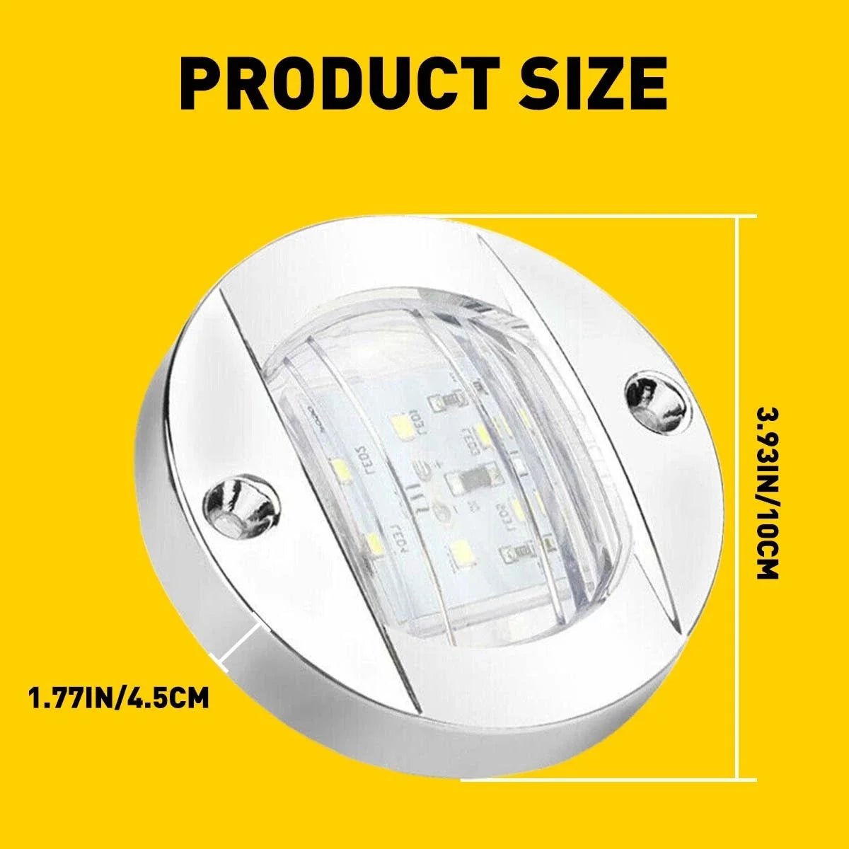 Set of 4 Waterproof LED Deck Lights for Marine Boats