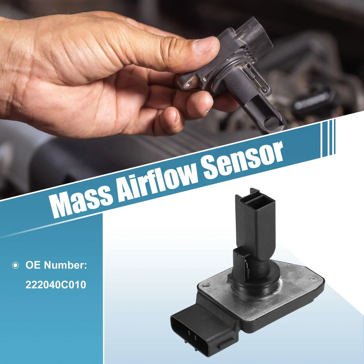 Mass Air Flow Sensor for Toyota Tacoma (2000–2004) No. 222040C010