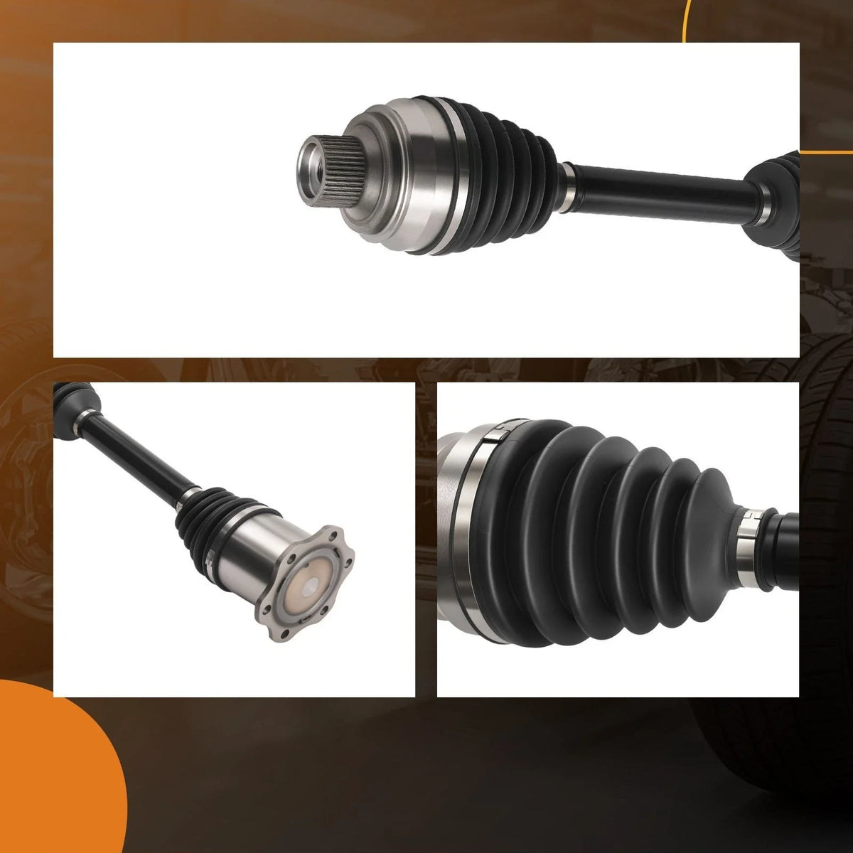 Front CV Axle Shaft Pair for A6 A7 A8 Quattro S6 S8 Q5 RS7 (2012-2023)