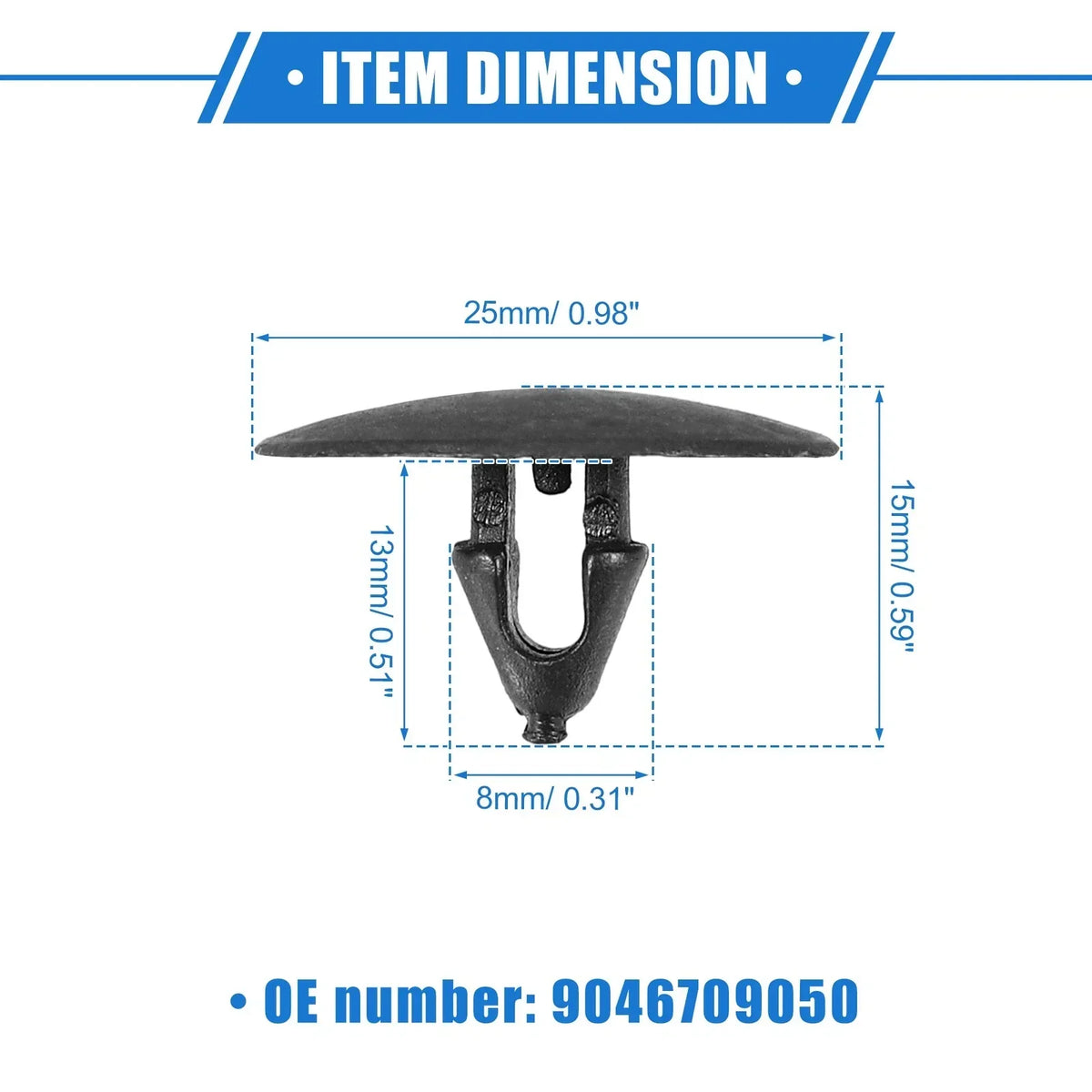10 x Insulation Hood Clips for Toyota Lexus Models