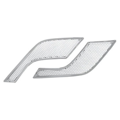 Set of 2 Chrome Hood Side Vent Grilles for Volvo VNL (2004–2016)