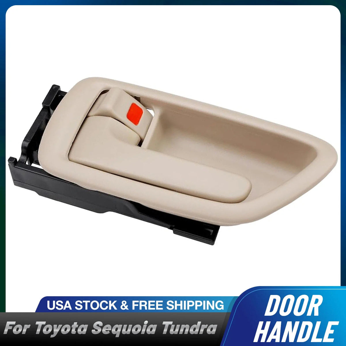 Door Handle Set of 2 Interior Rear Front LH RH for Toyota Sequoia Tundra (2001–2007)