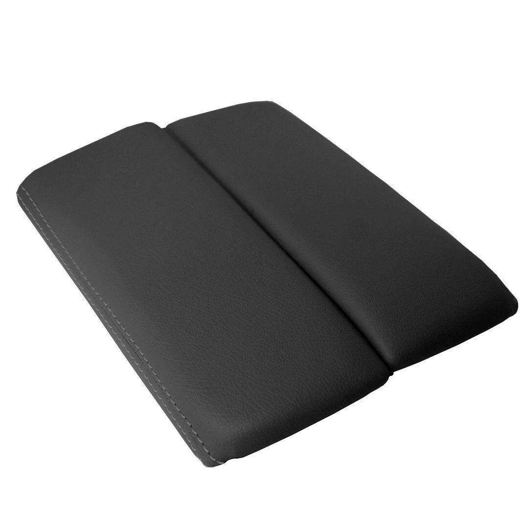 Leather Console Armrest Cover for Mazda CX-9 (2010–2015) Gray Stitch