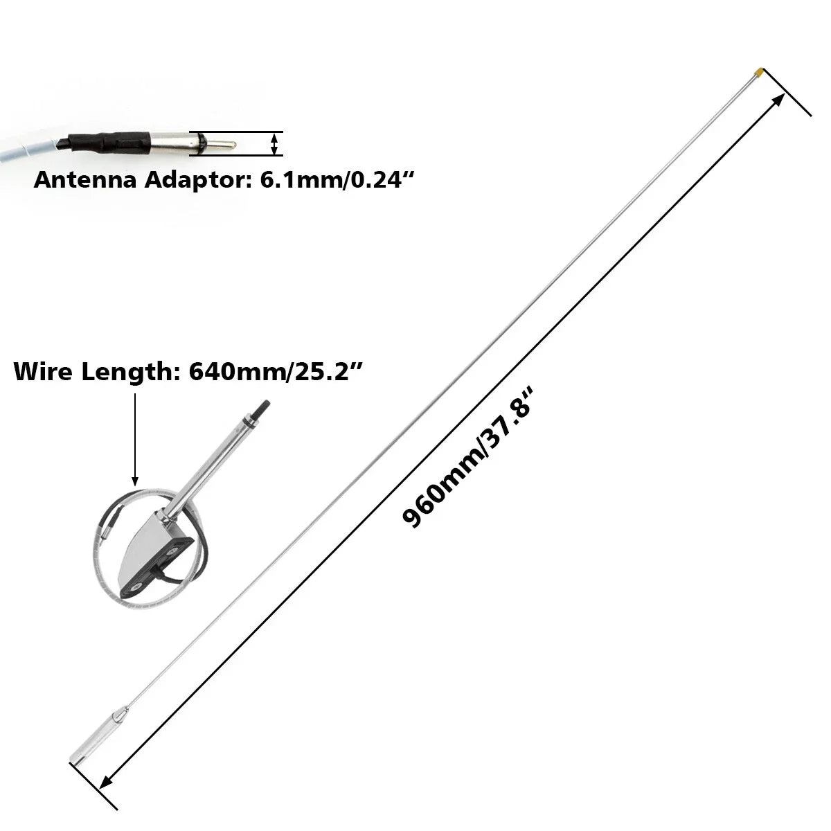 Antenna Kit for Honda Goldwing GL1800 GL1500 (2001–2017)