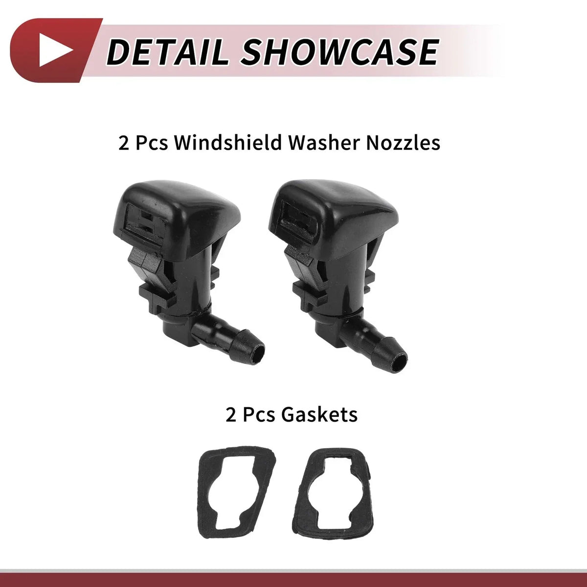 Set of 2 Windshield Washer Nozzles for Dodge Charger, Chrysler 300 06-10