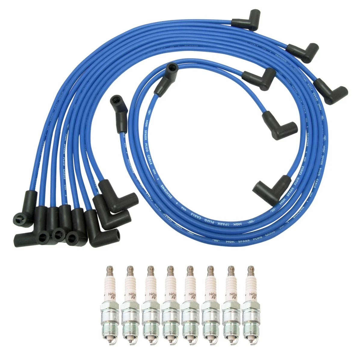 NGK Wire Set & 8 Iridium IX Spark Plugs for Corvette 5.7L V8