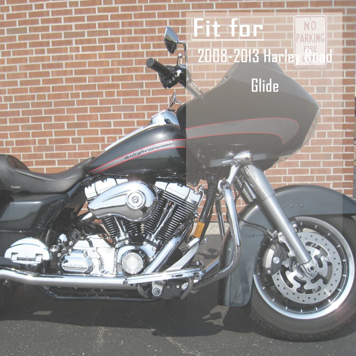 HTTMT 16" Wired Handlebar 1.5" 32mm for Harley Road Glide (2008–2013)