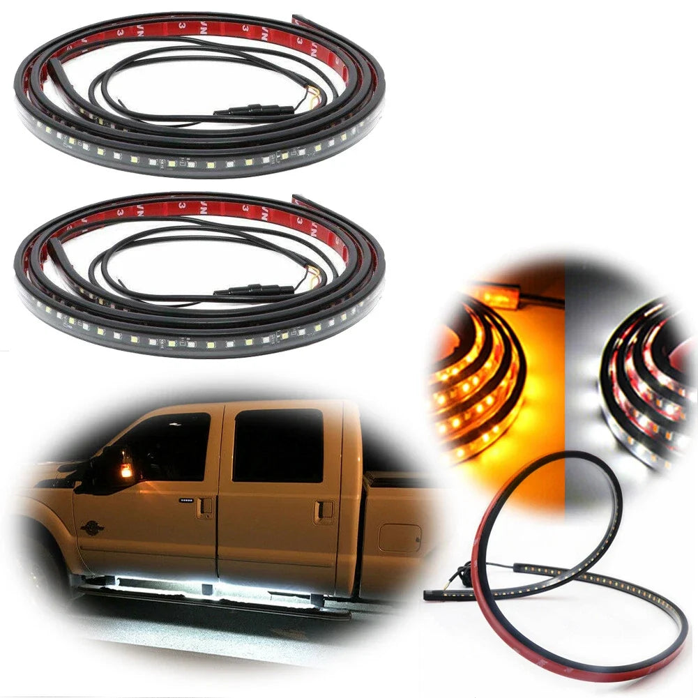 2X 60" LED Side Step Light Running Board Strips for Dodge Ram 1500 2500 3500